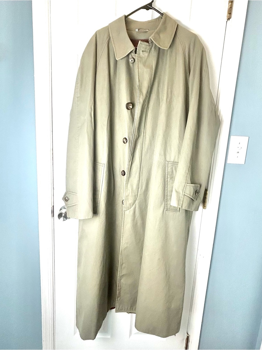 Vintage Polo University Club by Ralph Lauren Mens 40L Trench Overcoat